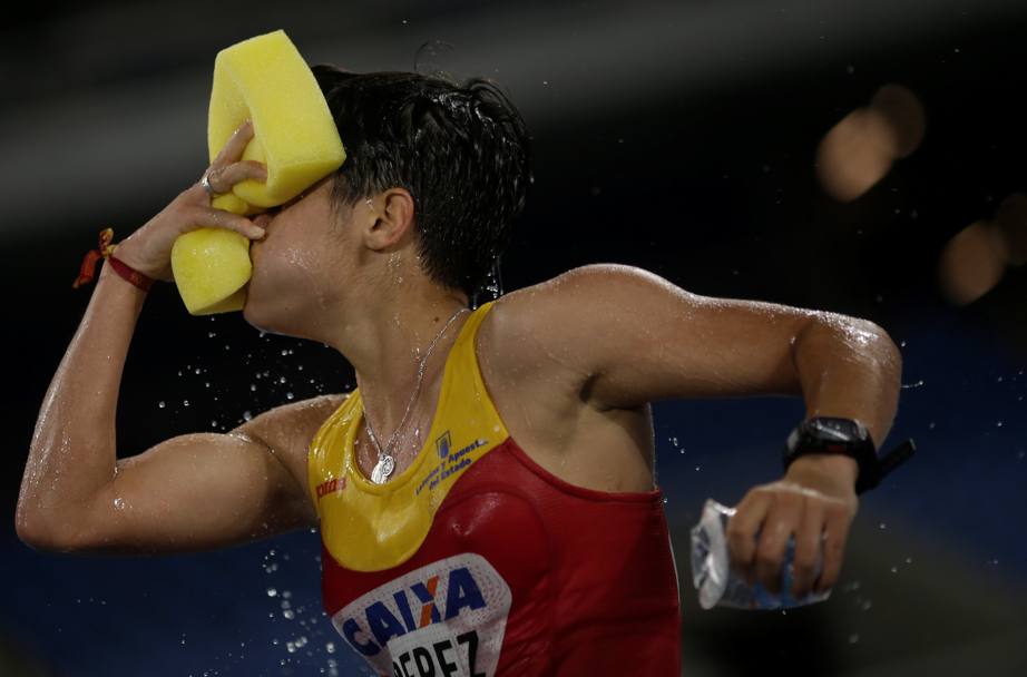 Maria Perez, Spagna, nella corsa dei 10 mila metri (Reuters)